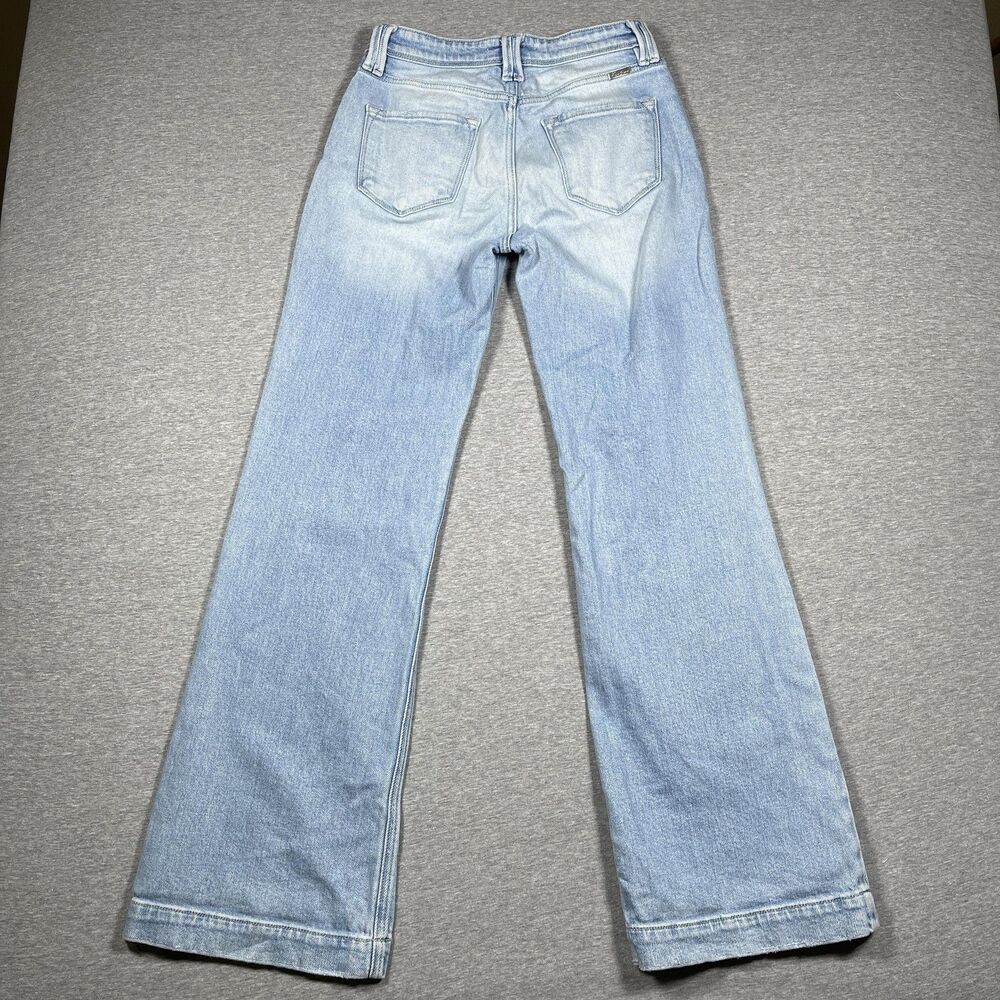KanCan Jeans Womens 5/26 Blue Flared Mid Rise Light Wash Denim Y2K - Picture 6 of 10